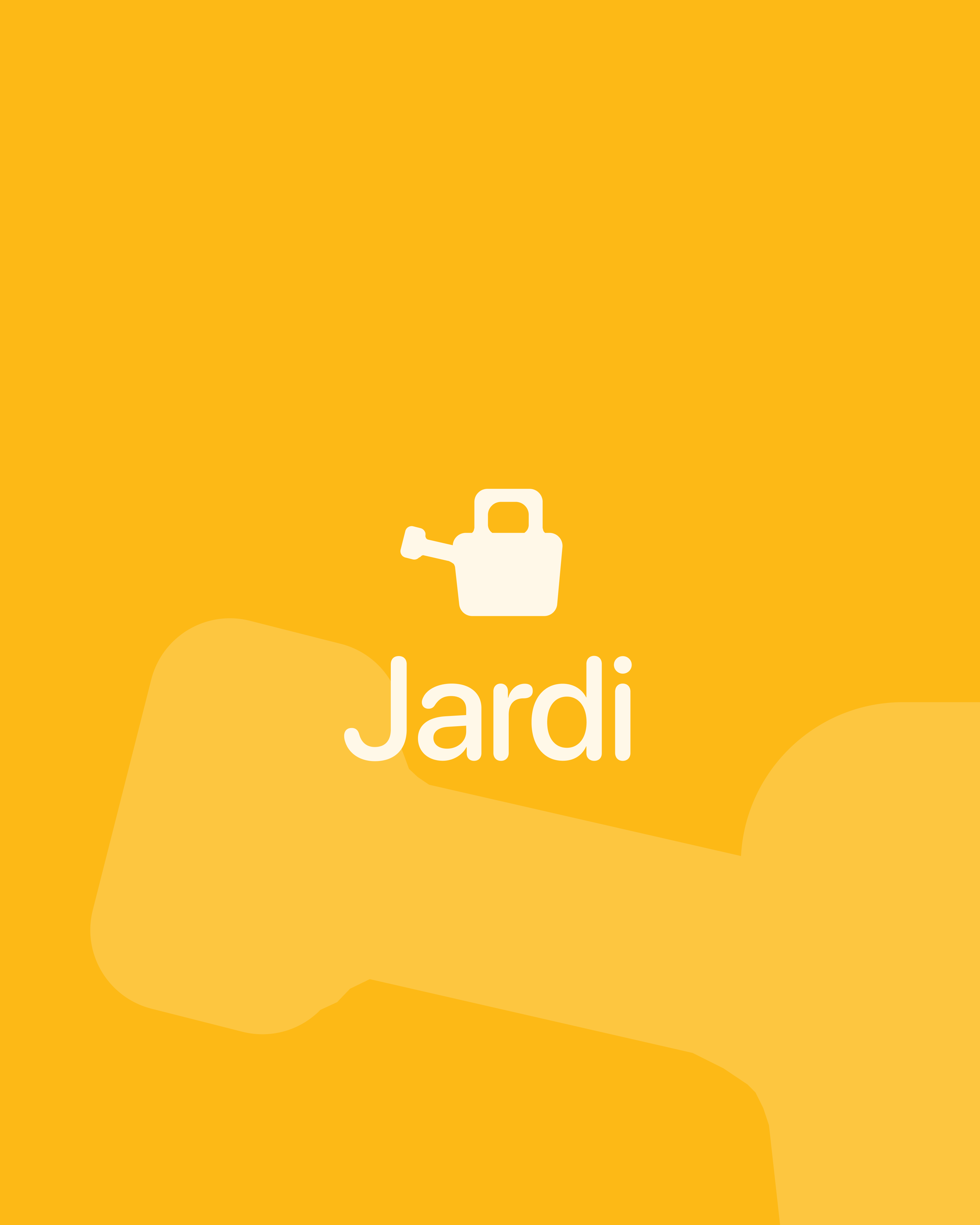Jardi color system — primary yellow with secondary greens, ambers, and violets for each mission type