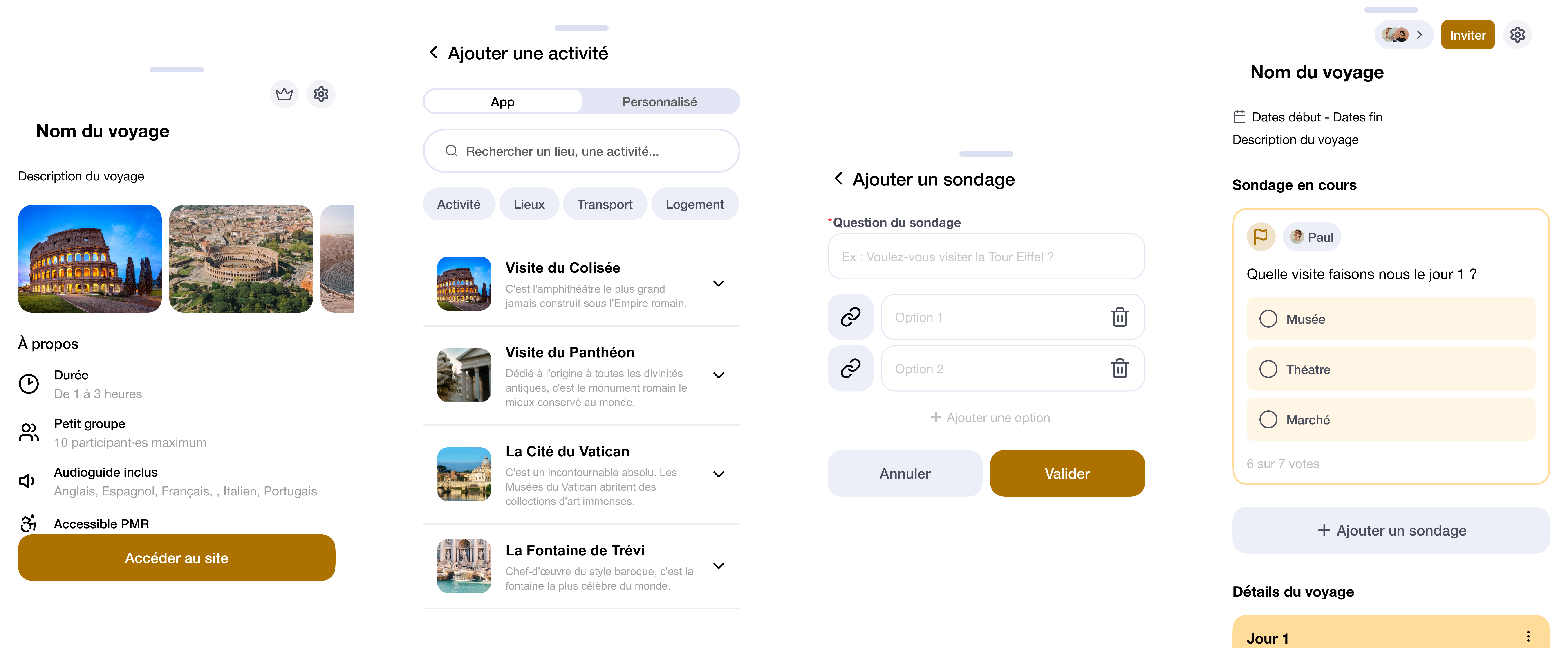 WePlan design system — bottom sheet components showing all four variants overlaid on a dimmed app screen
